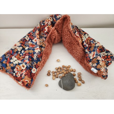 Bouillotte de cou aux noyaux de cerise liberty / sherpa