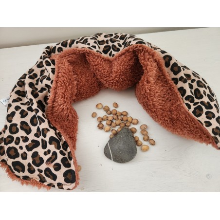 Bouillotte de cou aux noyaux de cerise liberty / sherpa