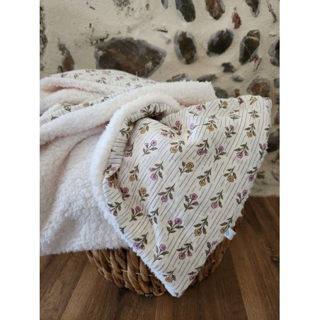 Couverture double gaze moumoute 145x155