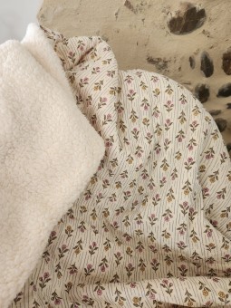 Couverture double gaze moumoute 145x155