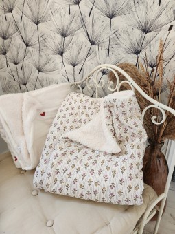Couverture double gaze moumoute 145x155
