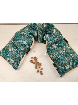 Bouillotte de cou aux noyaux de cerise liberty / minkee