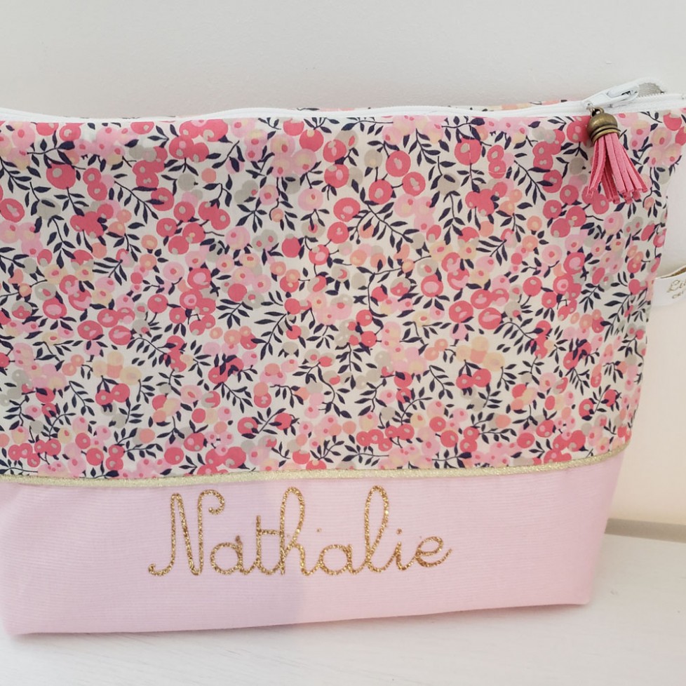 Trousse de toilette Liberty matelassée – Amma Atelier