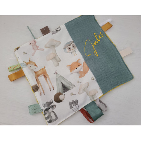 Doudou étiquettes personnalisé petits animaux