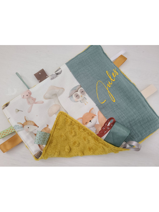 Doudou étiquettes personnalisé petits animaux