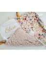 Doudou étiquettes en liberty Felda, personnalisé tout doux