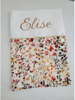 Protège carnet de santé liberty Felda personnalisable avec prénom