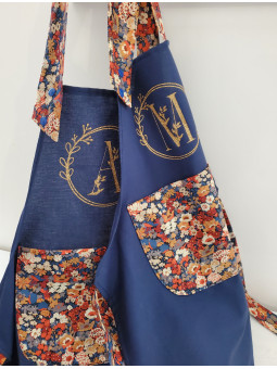 Tablier de cuisine personnalisé en liberty Thorpe (différentes tailles)