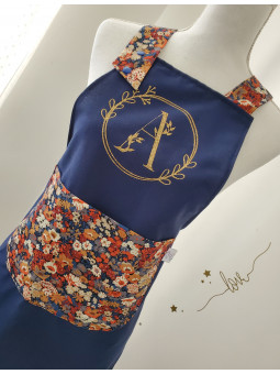 Tablier de cuisine personnalisé en liberty Thorpe (différentes tailles)