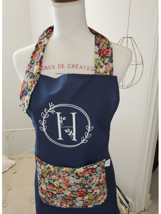 Tablier personnalisé en liberty Ciara ou autres (au choix) différentes tailles possibles