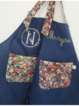 Tablier personnalisé en liberty Ciara ou autres (au choix) différentes tailles possibles