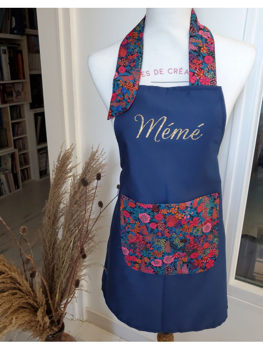 Tablier personnalisé en liberty Ciara ou autres (au choix) différentes tailles possibles