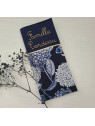 Protège livret de famille personnalisable liberty hortensias marine