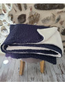 Grande couverture cocooning double gaze couleur au choix / moumoute