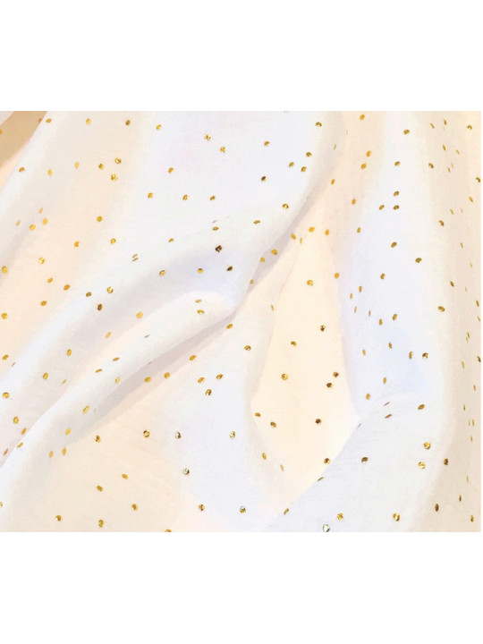 Grande couverture cocooning double gaze couleur au choix / moumoute