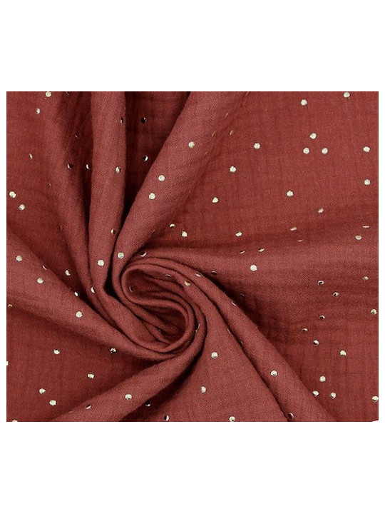 Grande couverture cocooning double gaze couleur au choix / moumoute