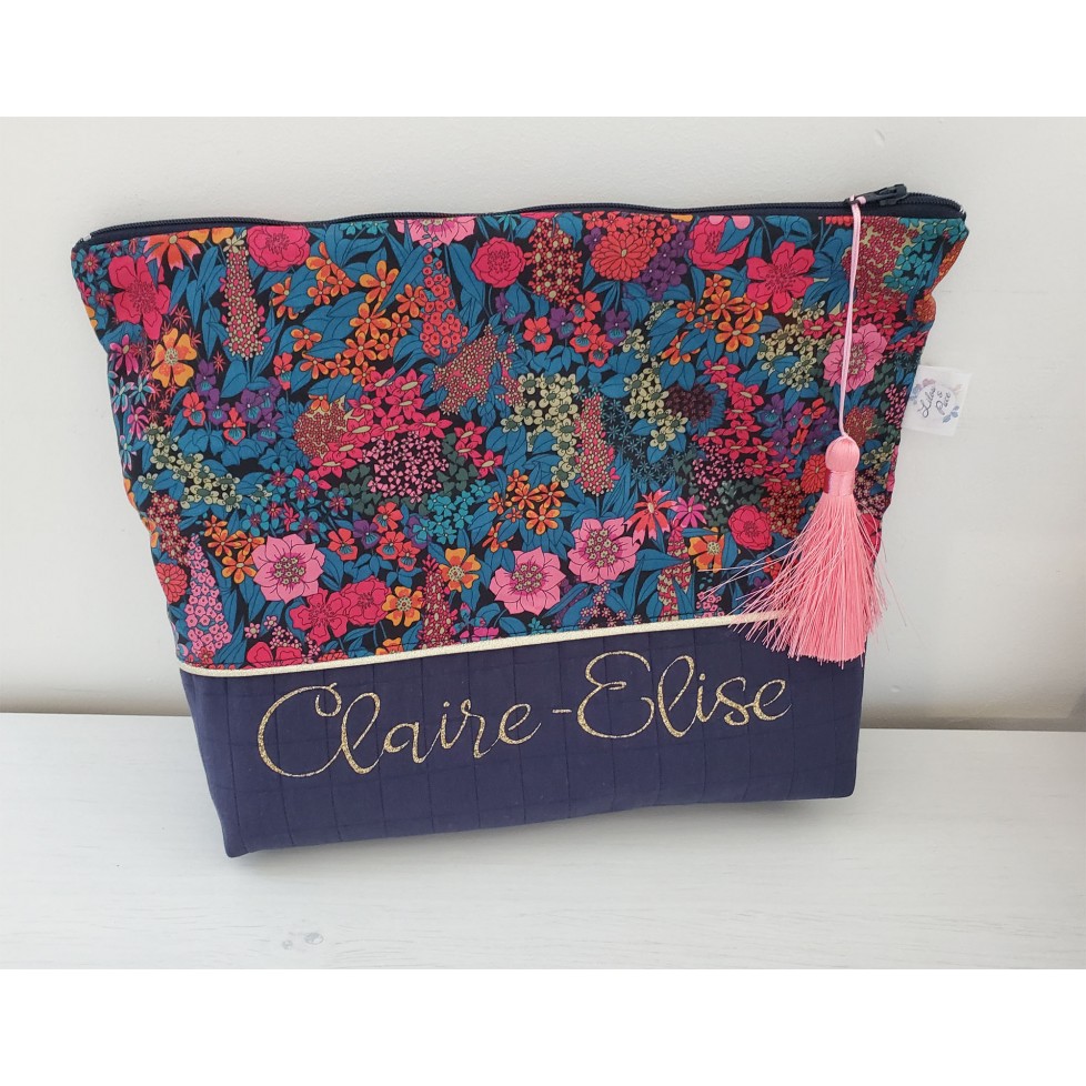 Trousse double gaze de coton molletonnée - sur commande